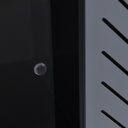 GREY Silicone handle for sliding glass doors in reptile enclosure