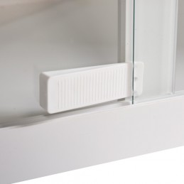 Silicone Wedge in terrarium sliding doors White
