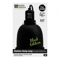 Reptile Systems Ceramic Clamp Lamp Black Edition MEDIUM 100W - Oprawa Klosz do Lampy Grzewczej