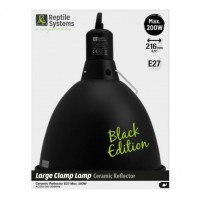 Reptile Systems Ceramic Clamp Lamp Black Edition LARGE 200W - Oprawa Klosz do Lampy Grzewczej