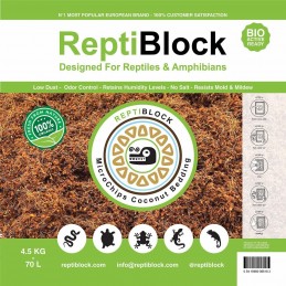 Reptiblock Premium Cocount bedding for animals Eco friendly small thin