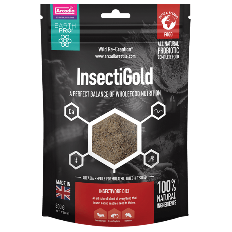 Arcadia Earth Pro Insecti Gold 300g pokarm dla gadów owadożernych