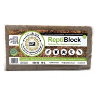 Reptiblock Coconut Substrate Chips Brick 550g 10L THIN SMALL Premium podłoże drobne małe cienkie wiórki włókno kokosowe