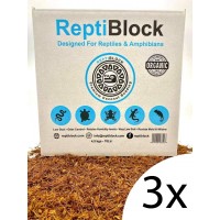 3 pack podłoże kokosowe reptiblock średnie Medium M